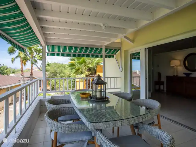Station balnéaire de la baie de Piscadera 39 | Curaçao, Curaçao-Centre, Piscadera - bungalow Grande véranda avec vue mer
