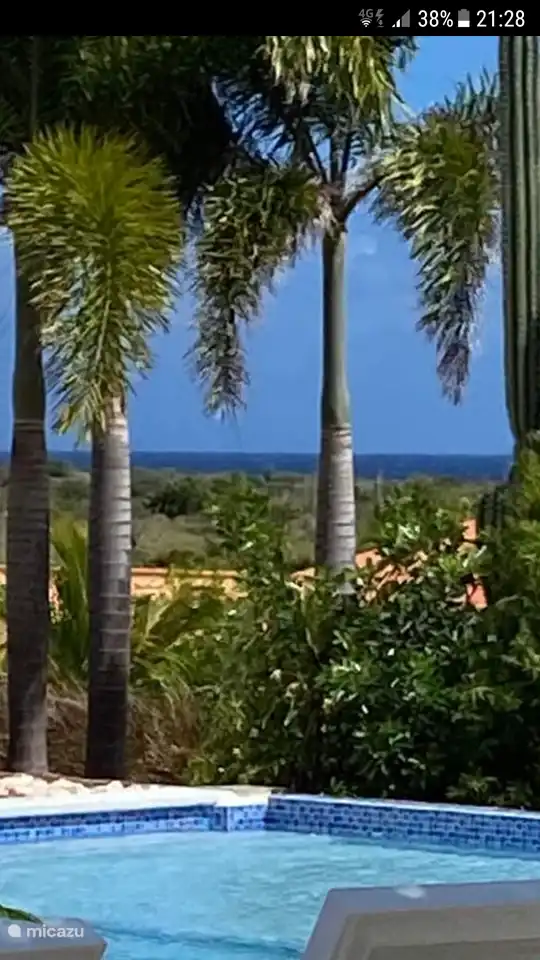 vista al mar desde la piscina