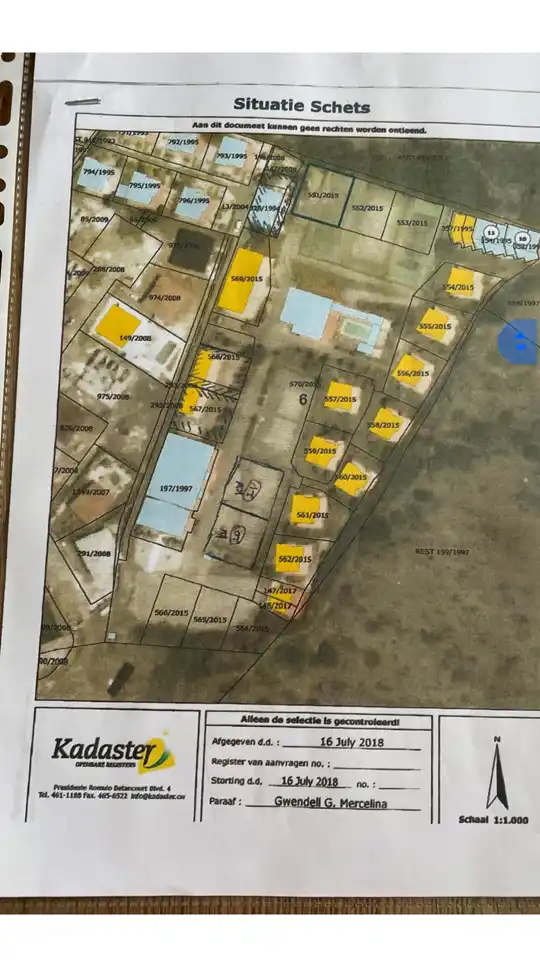 Mapa catastral 2018 ver App.10 arriba a la derecha.