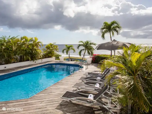 My Sunny Place | Curaçao, Banda Abou (ouest), Cas Abao - villa Piscine privée dans le jardin avec vue sur la mer.