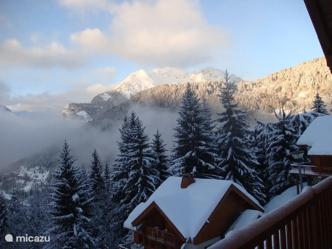 Winterblick vom Chalet
