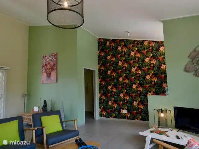 Villa Kolibrie à Julianadorp | Curaçao, Curaçao-Centre, Julianadorp - villa Salon avec télévision intelligente