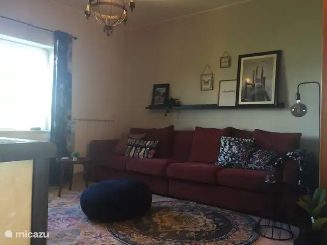Casa delle Rose huren in Italië, Abruzzen, Cermignano - vakantiehuis Woonkamer met kachel