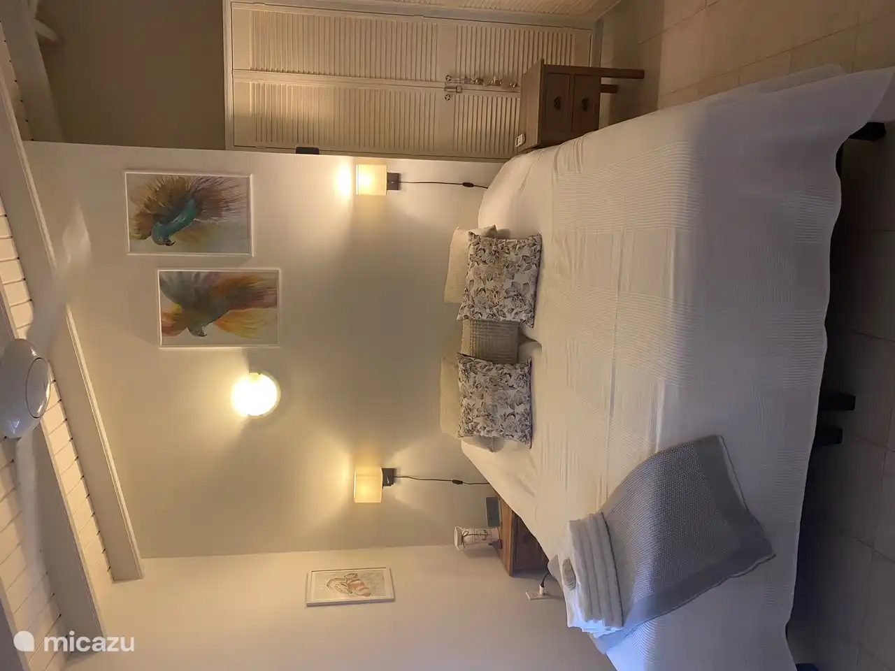 Master bedroom with closet walls