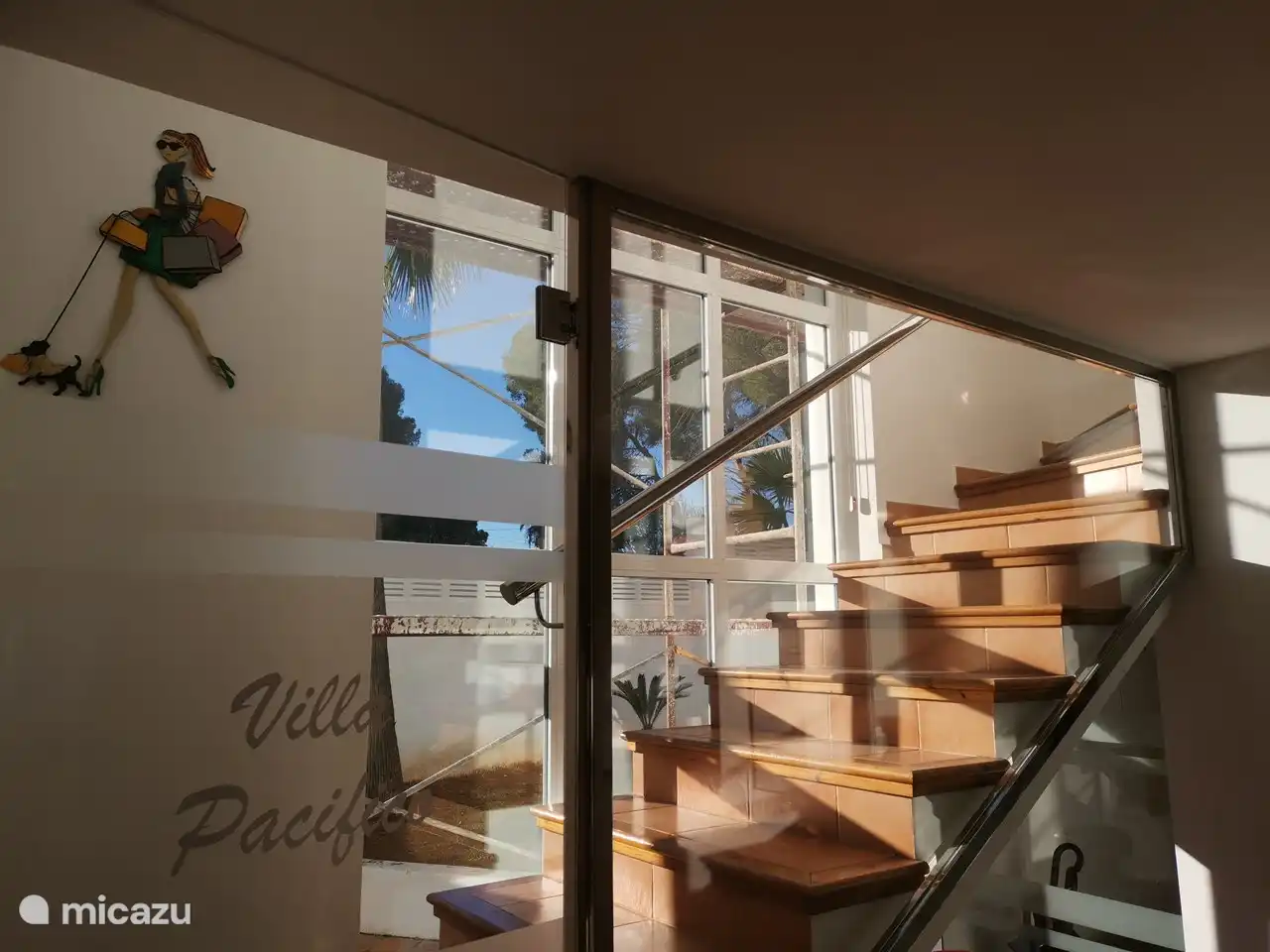 The internal stairs go to the apartment above which is closed to the owners.