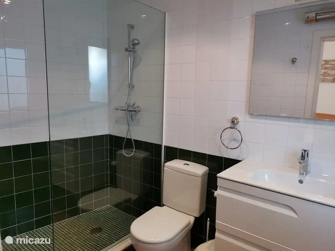 1 of 3 bathrooms with walk-in shower