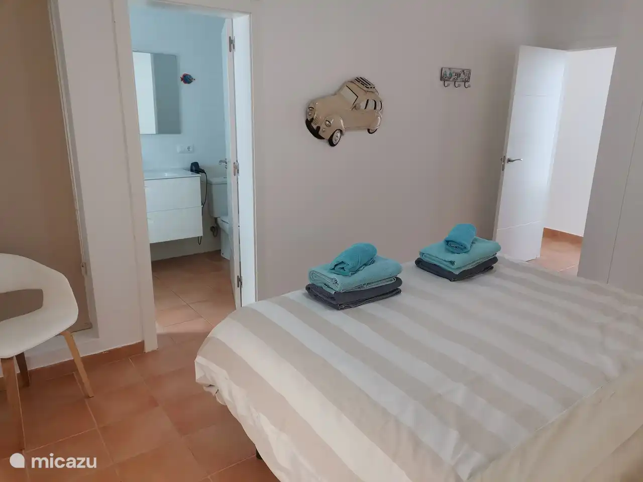 1 of the 3 bedrooms with ensuite bathroom