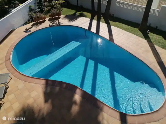 Casa Pacifico Moraira | Espagne, Costa Blanca, Moraira - villa la piscine en forme de haricot vue de la terrasse supérieure