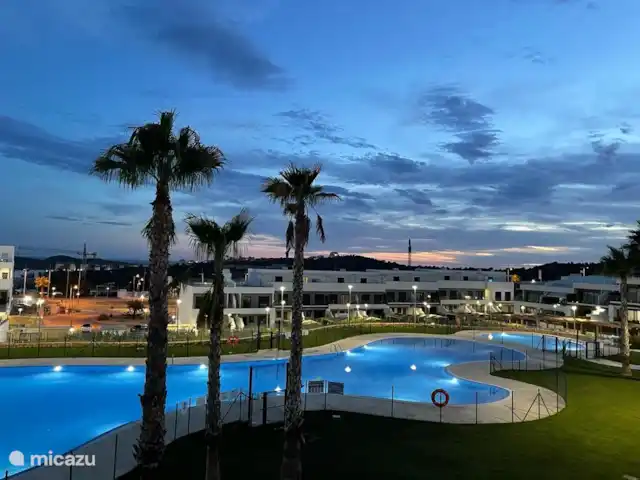Casa Mila Sauna,Gym,Padel 3 PISCINES | Espagne, Costa Blanca, Finestrat - appartement Vue nocturne depuis la terrasse