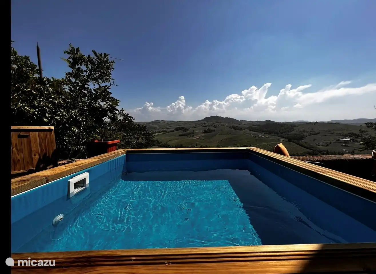 Achten Sie auf ein kleines Pudelbad von 2 x 2 Metern. 