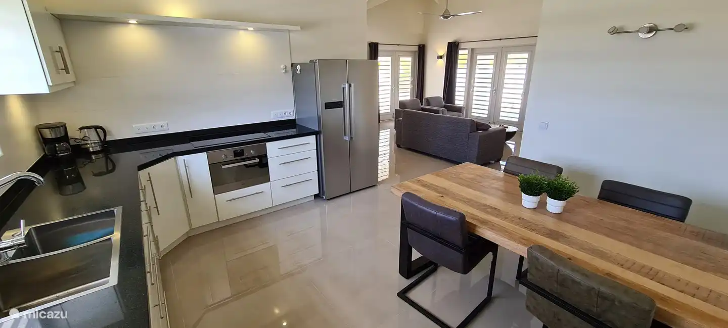 Kitchen with dining table.