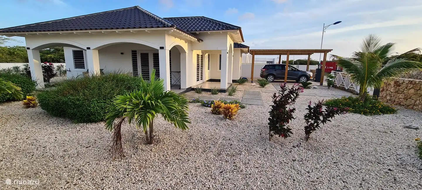 Side view garden/terrace.