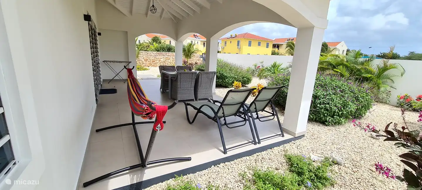 View from covered terrace.