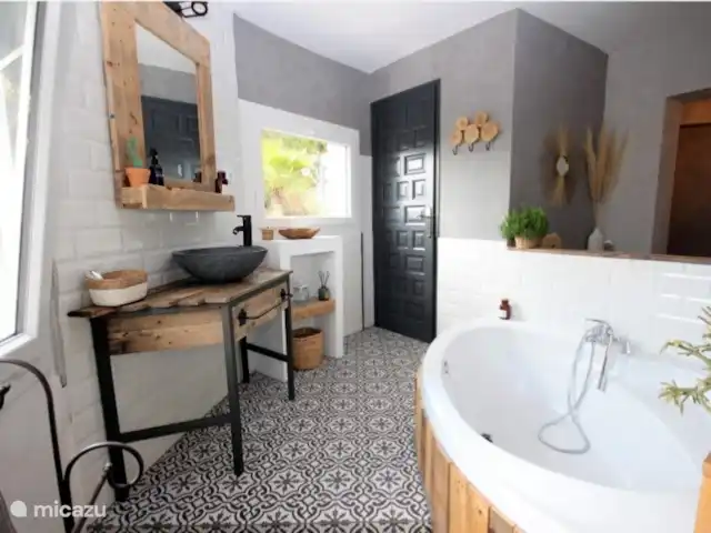 magia de la casa en España, Costa Blanca, Benissa - casa vacacional Dormitorio de luna de miel, con baño y vestidor