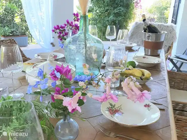 magia de la casa en España, Costa Blanca, Benissa - casa vacacional Puesta de mesa en Naja