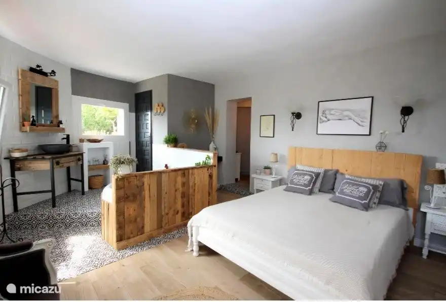 Honeymoon bedroom with bath