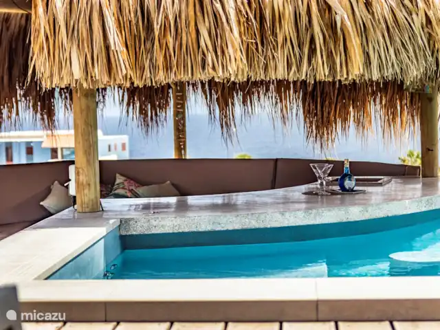 Lamar Villas Penthouse Fidji | Curaçao, Banda Ariba (est), Jan Thiel - penthouse Bar à palapas