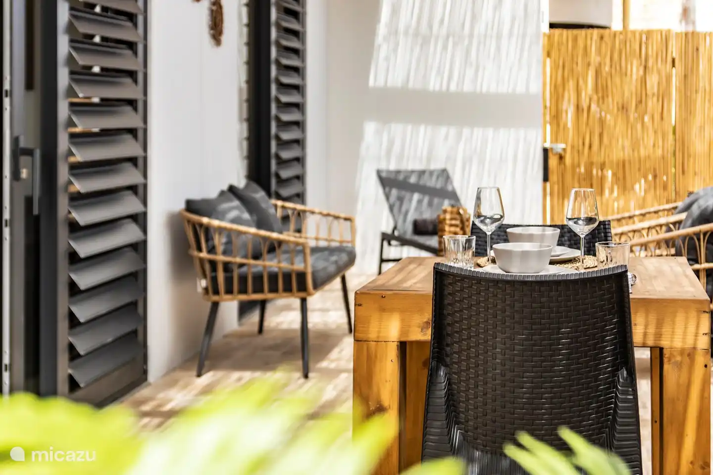 Entspannen Sie sich auf der Terrasse