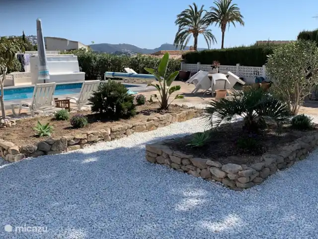 Casa Nobel : Zeezicht & Grote tuin huren in Spanje, Costa Blanca, Moraira - villa De eerste foto van de verbouwde tuin