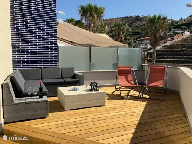 AlmunecarLocation Vacances: Cabria | Espagne, Costa Tropical, Almuñécar - maison de vacances coin salon sur grande terrasse