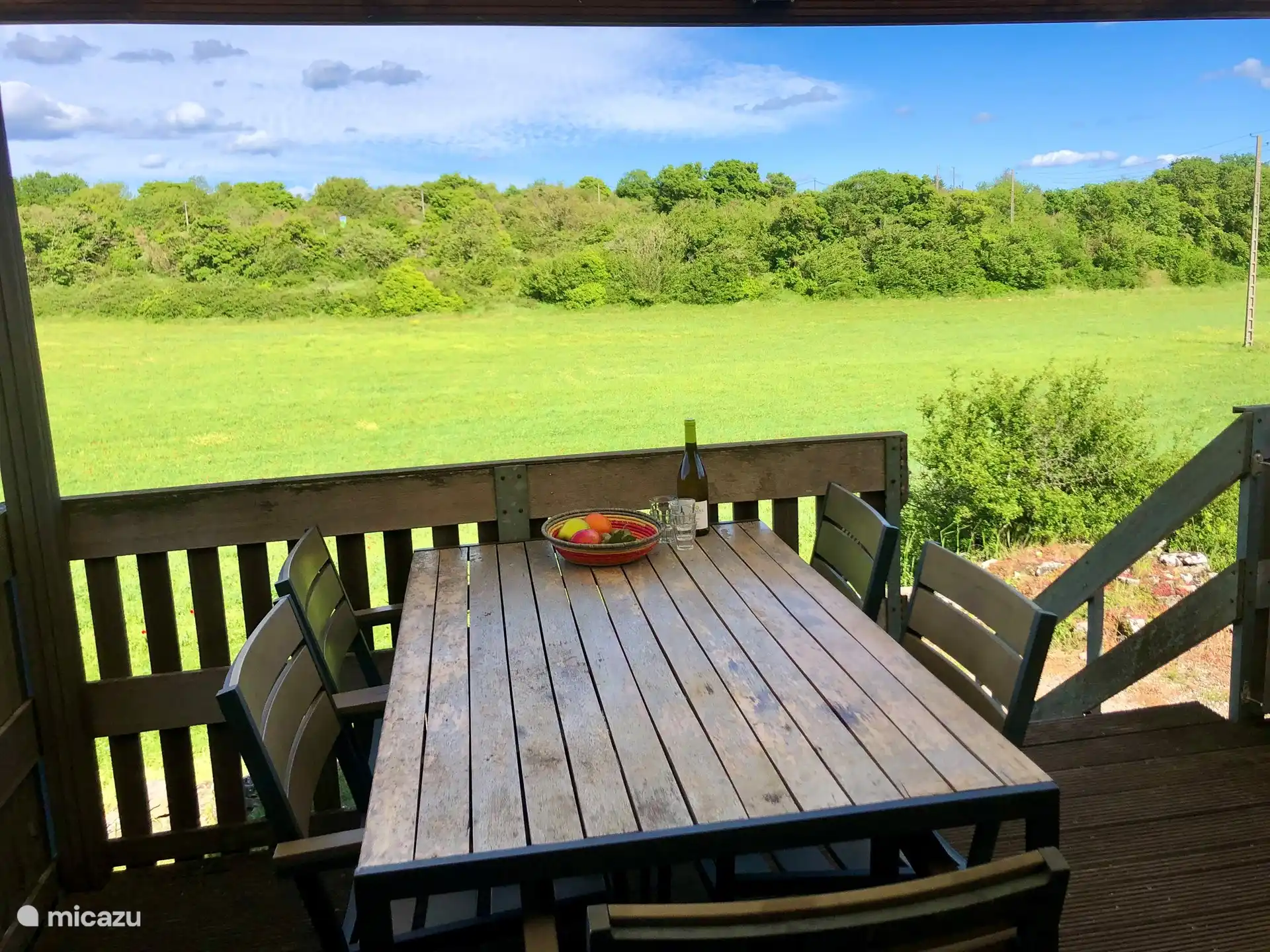 Terrace with beautiful panoramic view 