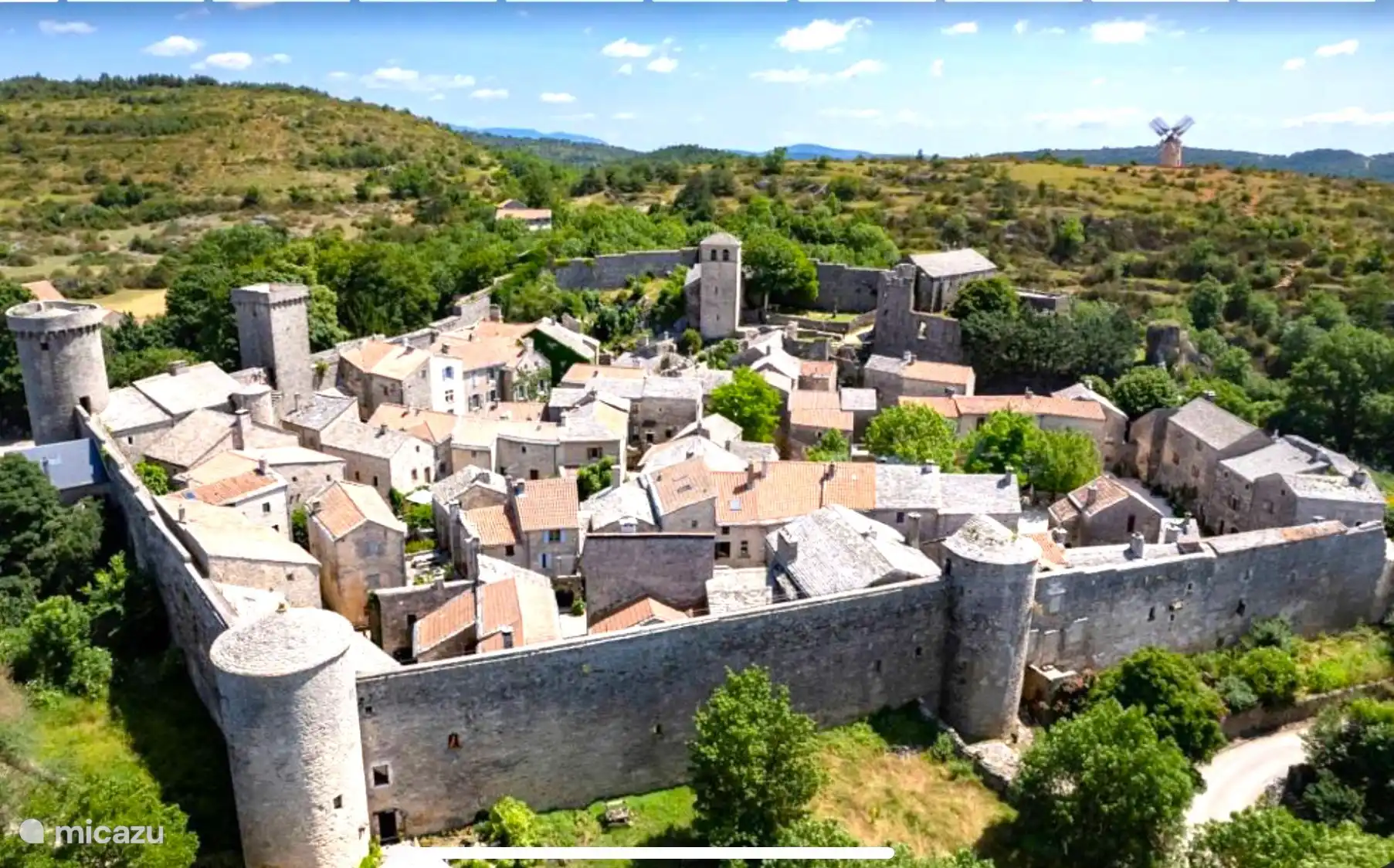 Shopping in the narrow shopping streets near the Templar town of La couvertoirade