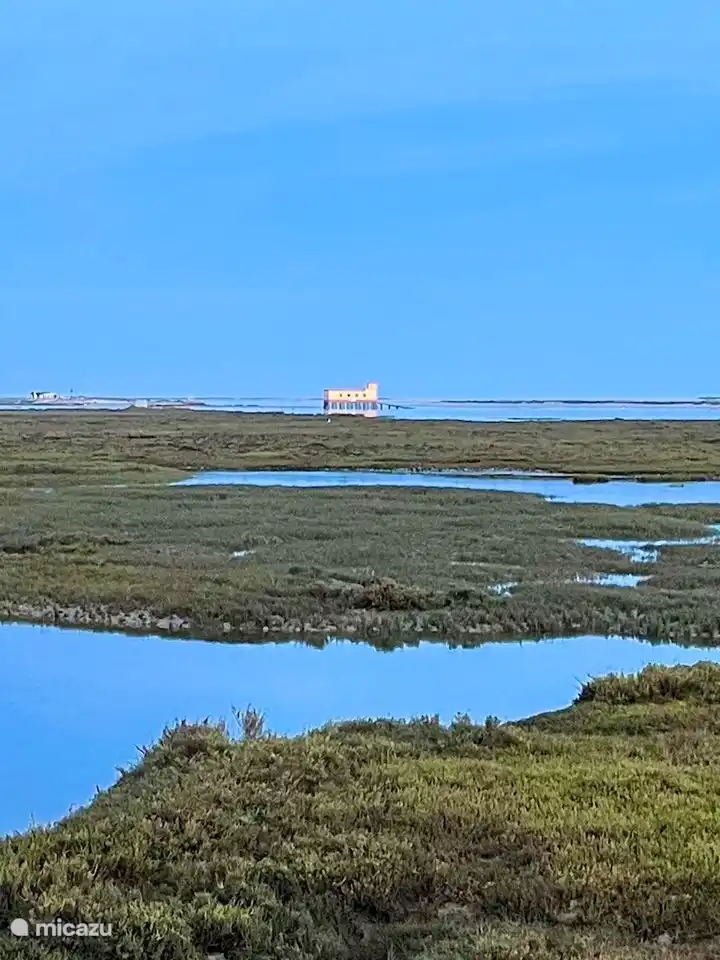 Parque Natural de Ria Formosa con vistas a la imagen icónica del pueblo pesquero de Fuseta, Algarve. Vista Mar - Apartamentos Fuseta