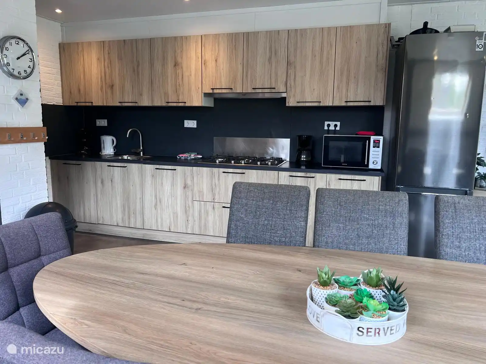 dining room and kitchen