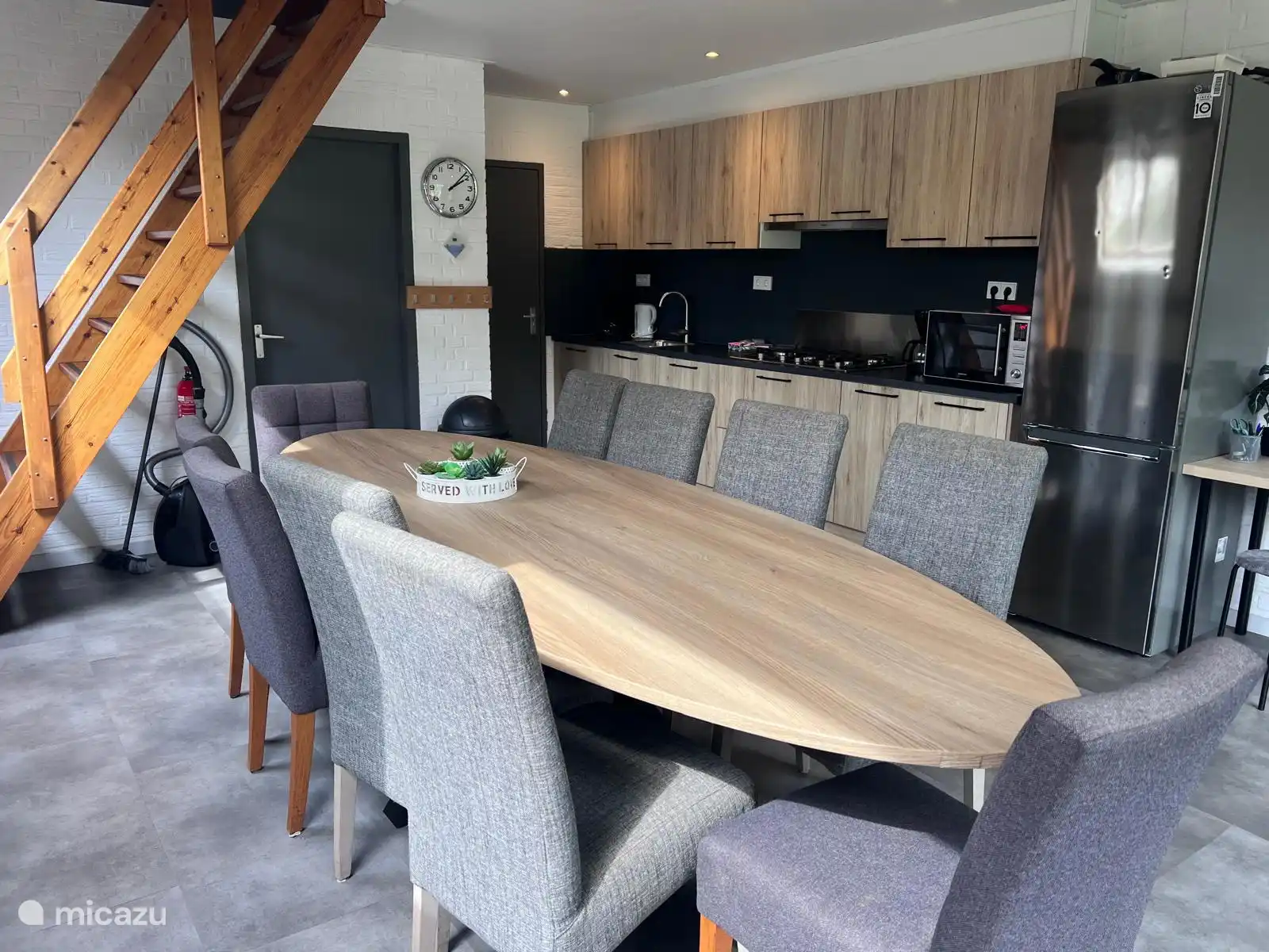 dining room and kitchen