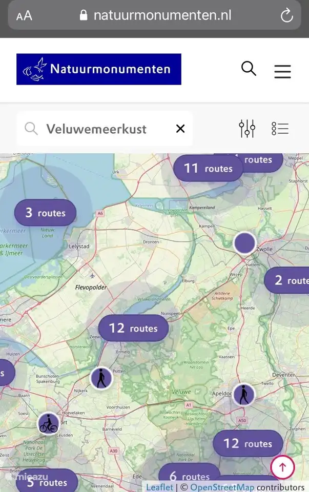 Wanderrouten siehe natuurmonumenten.nl