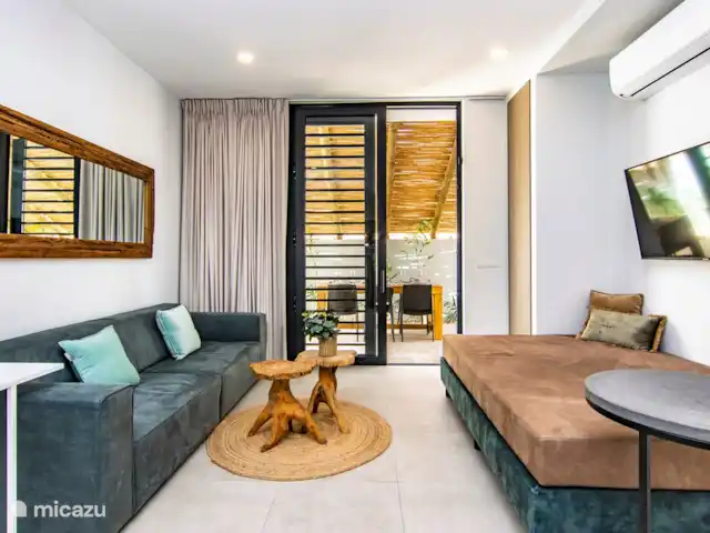 Lamar Luxe 4 pers. App. Wayaka | Curaçao, Banda Ariba (est), Jan Thiel - appartement Séjour avec couchage supplémentaire