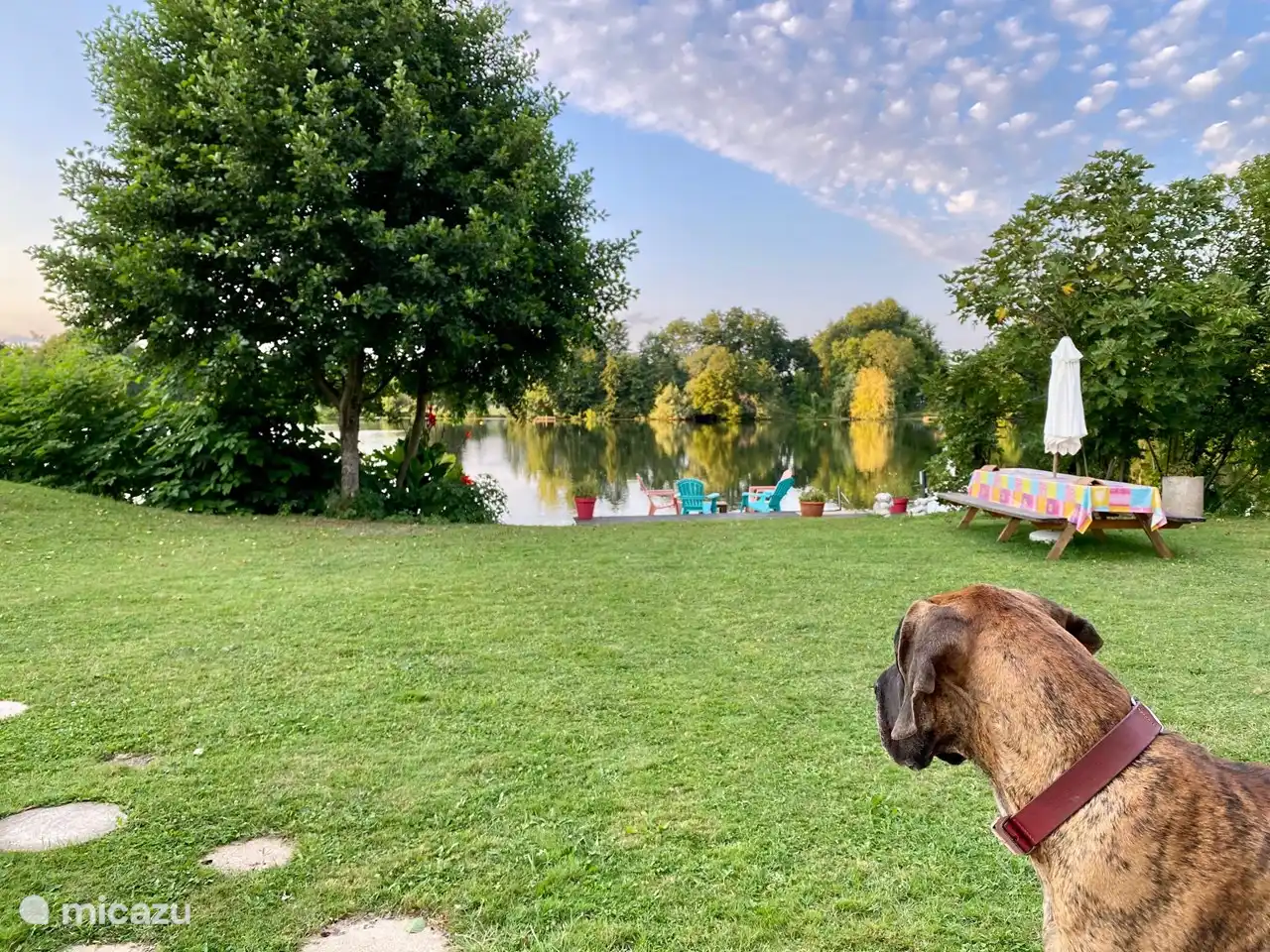 Our Taxi looks at the Lot and the jetty