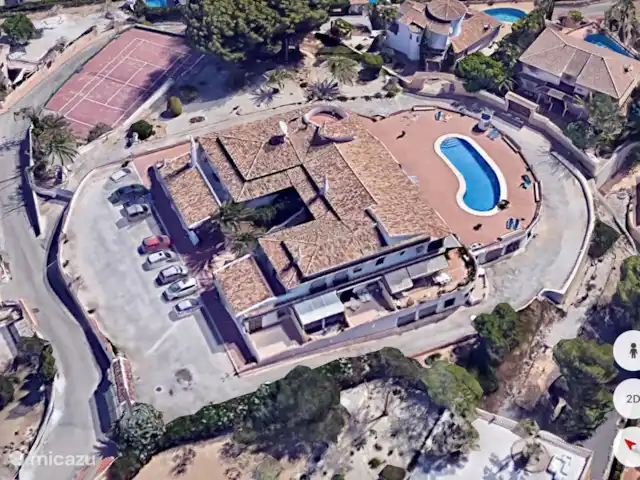 appartement huren in Spanje, Costa Blanca, Benissa – Casa Eucalyptus Het gezellige appartementen complex vanuit de lucht