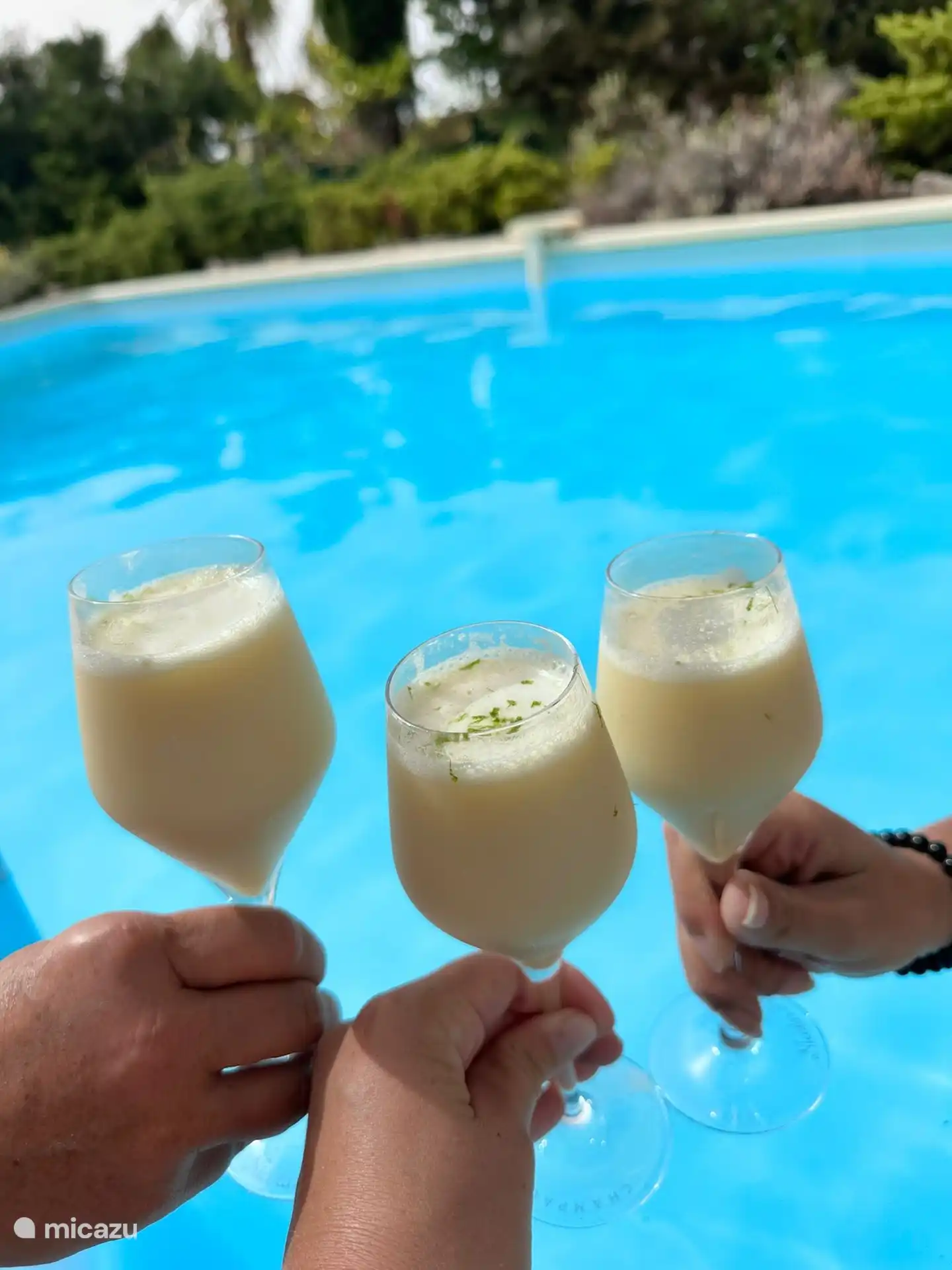 Ferien! Schöner Cocktail an Ihrem eigenen privaten Pool!