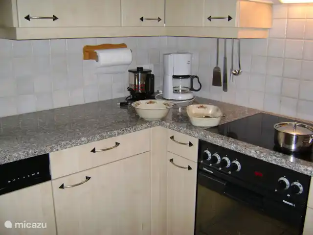 Location de Vacances Suisse, Oberland bernois, Zweisimmen, appartement - « Sports multi-hivernaux » Cuisine avec tout l'équipement imaginable
