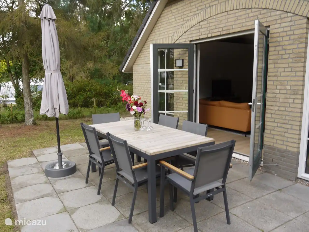 Openslaande deuren naar terras