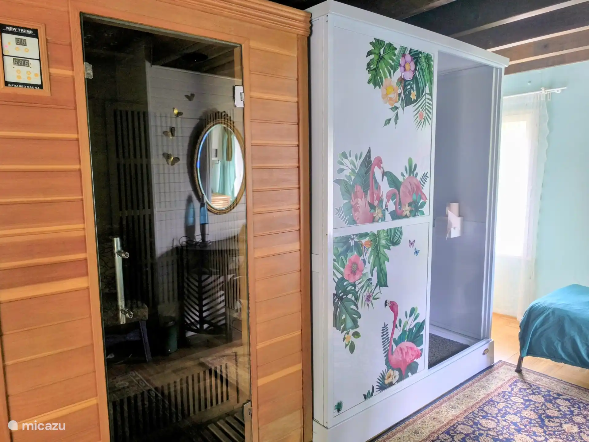 IR sauna en douche/wc unit