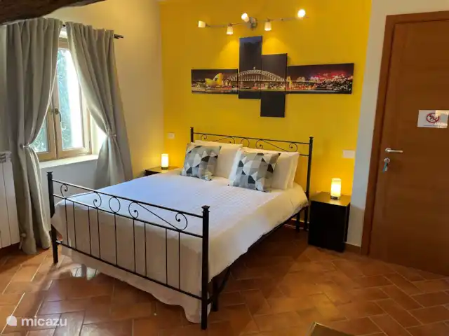 Maison de campagne Les Marches | Italie, Marche, Torre San Patrizio - maison de vacances chambre 2 avec salle de bain privée, avec douche, toilette et bidet