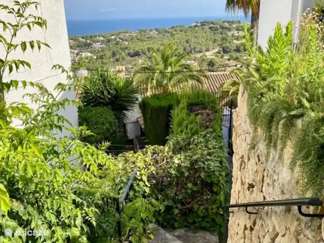 La Trufa | Espagne, Costa Blanca, Moraira - maison de vacances Les escaliers de Montana Park à la piscine communautaire.