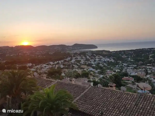 La Trufa | Espagne, Costa Blanca, Moraira - maison de vacances Photo prise depuis la terrasse supérieure (rez-de-chaussée), avec un beau lever de soleil.