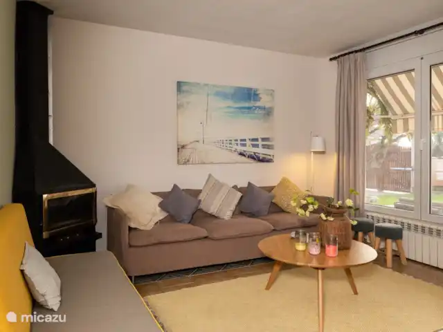 Villa Eole y Mar, à 100m de la mer | Espagne, Costa Dorada, L'Ampolla - villa Salon avec TV, X-Box et cheminée