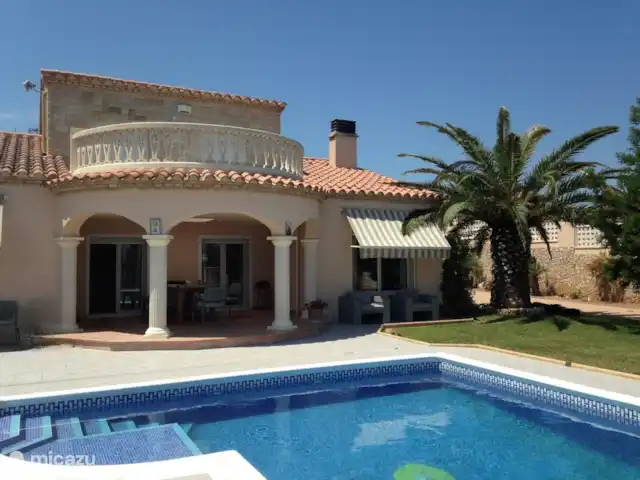 Villa Eole y Mar, à 100m de la mer | Espagne, Costa Dorada, L'Ampolla - villa Terrasse couverte avec piscine