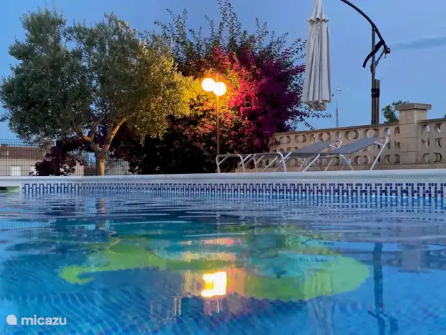 Villa Eole y Mar, à 100m de la mer | Espagne, Costa Dorada, L'Ampolla - villa Piscine avec jardin éclairé