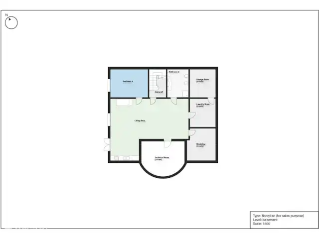 Villa Eole y Mar, à 100m de la mer | Espagne, Costa Dorada, L'Ampolla - villa Plan de l’appartement, avec salon, cuisine, chambre et salle de bain