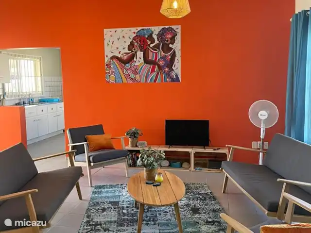 Villa Lora Julianadorp privé-zwembad huren in Curaçao, Curacao-Midden, Julianadorp - villa Dit is onze gezellige woonkamer!