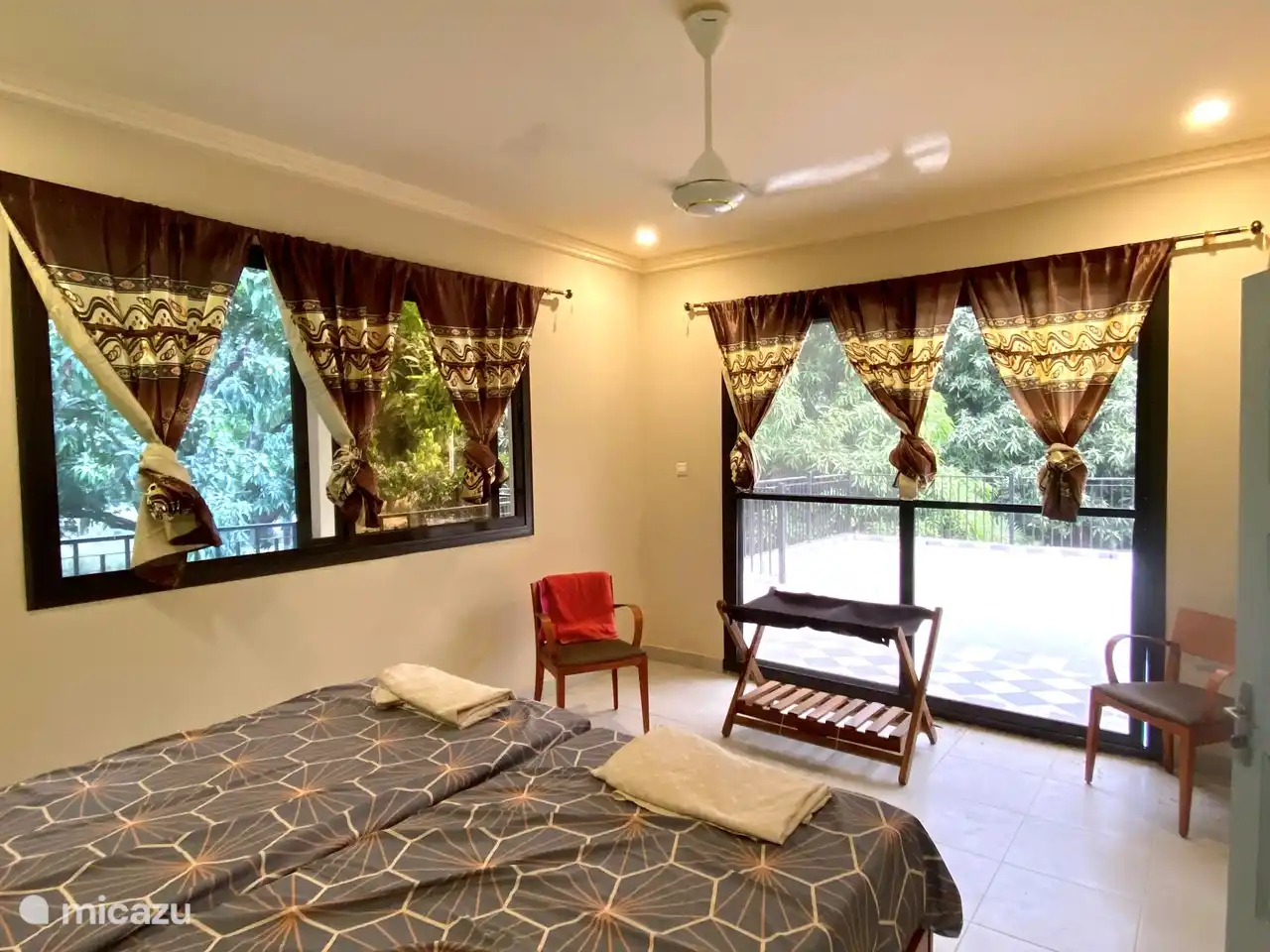 Blick ins Grüne von den Schlafzimmern