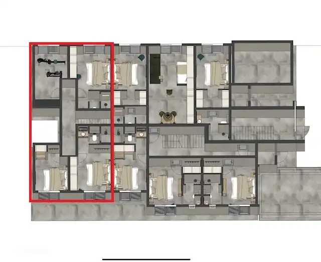 Chambre rez-de-chaussée