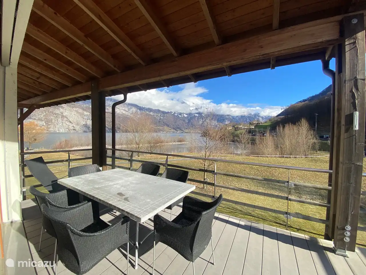 Balkon met een prachtig uitzicht