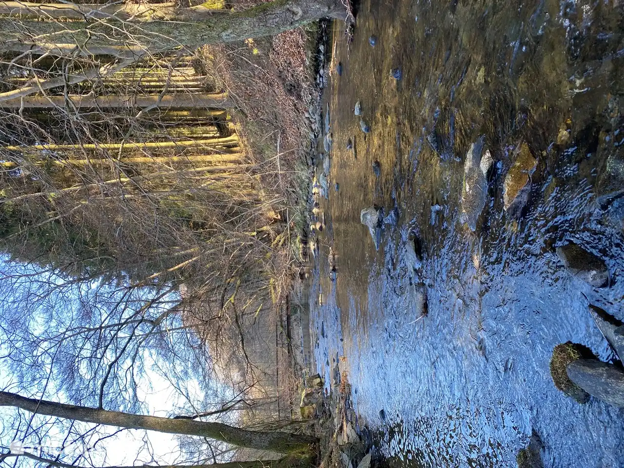 Die Ruhr in der Nähe des Hauses.