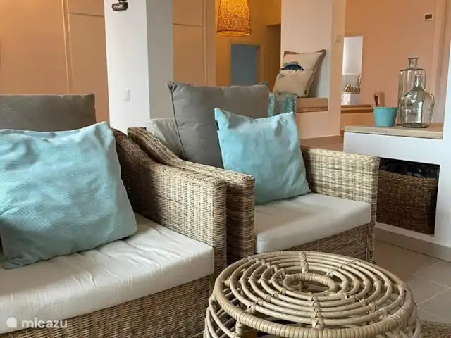 villa huren in Spanje, Costa Brava, Lloret de Mar – Villa Roca Brava relaxen in de woonkamer